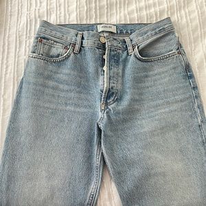 Agolde mid rise relaxed boot